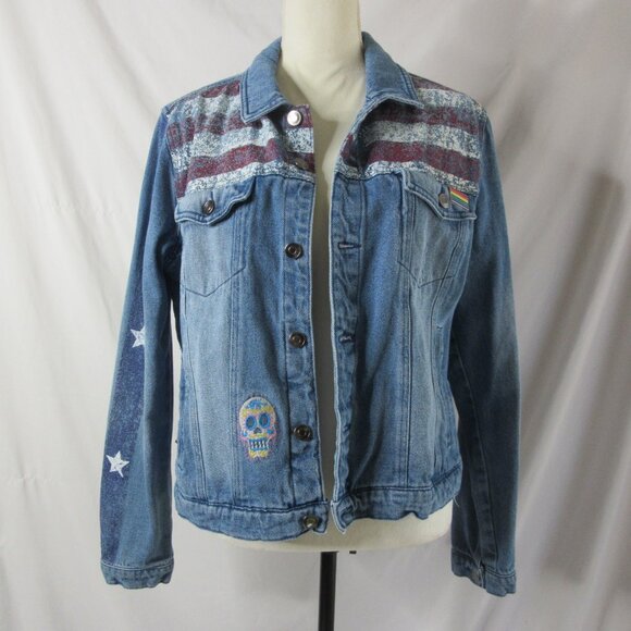 Marvel Disney Denim Trucker Jacket Doctor Strange America Chavez Size XL - Picture 5 of 16